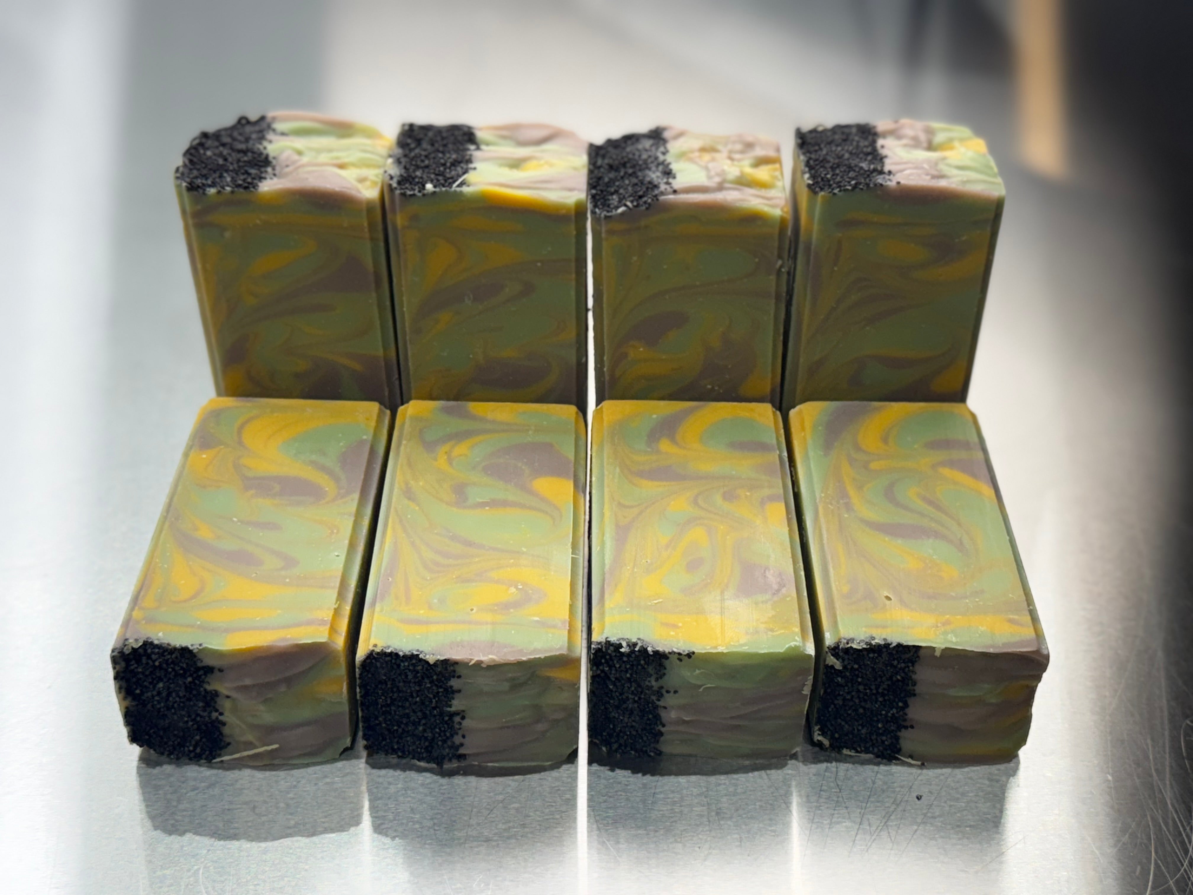 Sunflower Sandalwood Soap Handmade 6oz All Natural Bar - Rosetta Creative Boutique